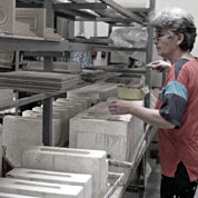 Tulipános csempe - részlet